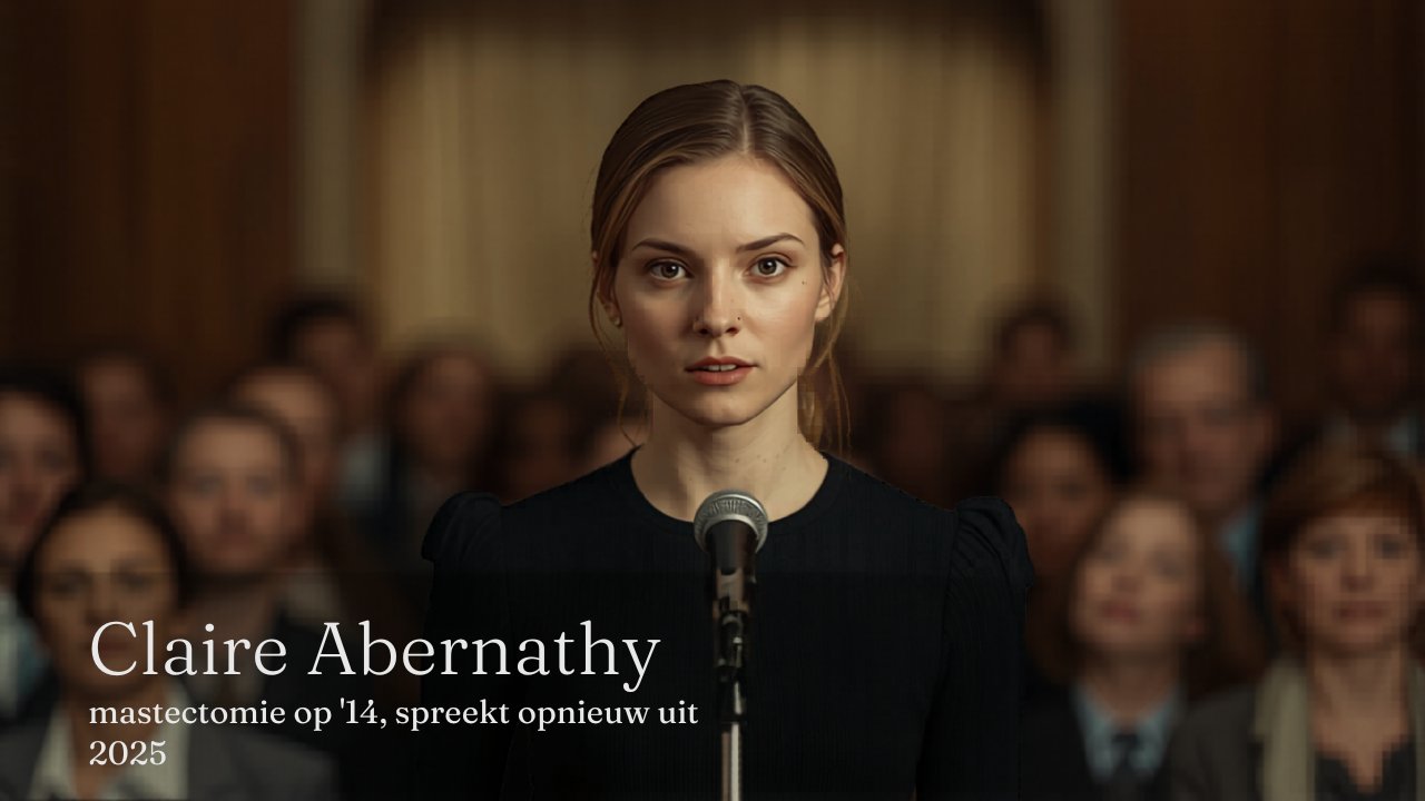 "Ik voel me bestolen" — Claire Abernathy, mastectomie op 14, spreekt opnieuw uit (2025)