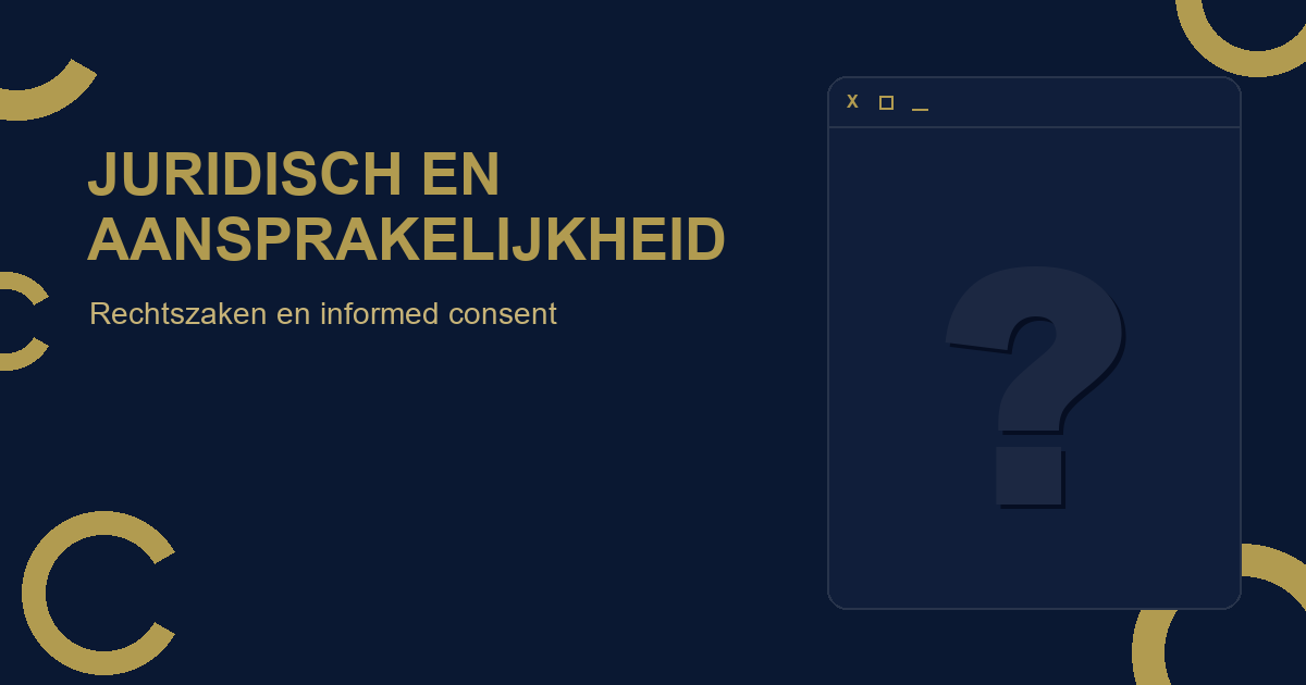 Juridisch en aansprakelijkheid
