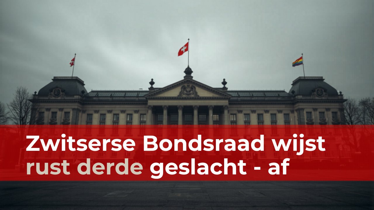 Zwitserse Bondsraad wijst derde geslacht af: 'binaire model blijft verankerd'